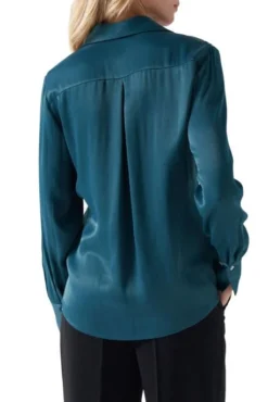 Chemisier SALSA SATIN Sapin -Promos Femme T-Shirt Magasin salsa 21007119 532 2