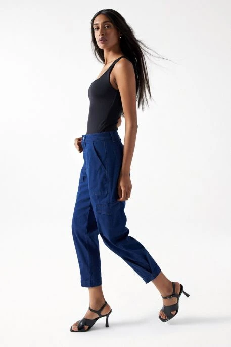 Pantalon SALSA CARGO DENIM Dark Wash 2 Pantalon SALSA CARGO DENIM Dark Wash – Image 2