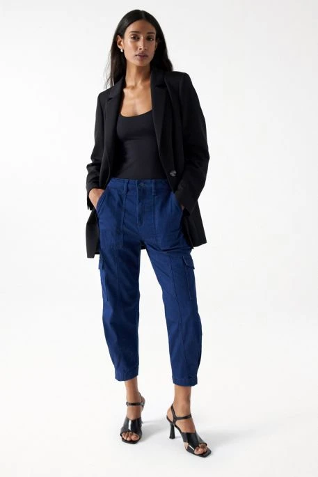 Pantalon SALSA CARGO DENIM Dark Wash 1 Pantalon SALSA CARGO DENIM Dark Wash