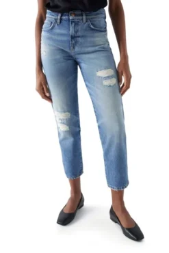 Jean SALSA TRUE CROPPED SLIM Blue