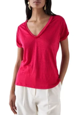 Tee Shirt SALSA LIN Rouge