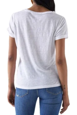 Tee Shirt SALSA LIN Blanc -Promos Femme T-Shirt Magasin salsa 26790 3