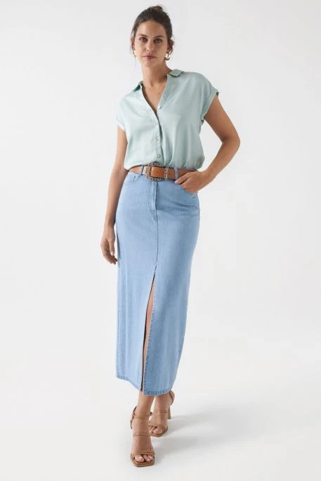 Chemisier SALSA Vert 3 Chemisier SALSA Vert â Image 3