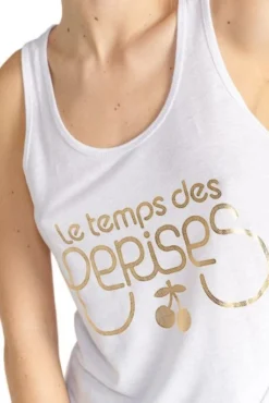 Débardeur LE TEMPS DES CERISES DEBTRAME Ice Cream -Promos Femme T-Shirt Magasin tdc 23191 3