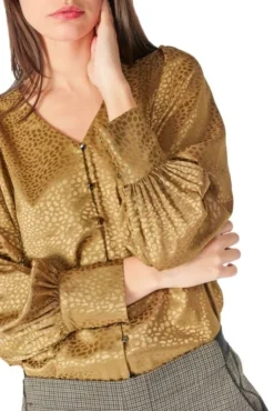 Chemise LE TEMPS DES CERISES CAPRIA Toffee -Promos Femme T-Shirt Magasin tdc fcapria 8063 toffee 5