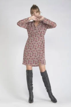 Robe LE TEMPS DES CERISES HABBES Carmin -Promos Femme T-Shirt Magasin tdc fhabbes 5072 carmin 1