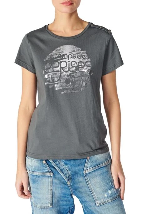 Tee Shirt LE TEMPS DES CERISES MISTY Smoke 2 Tee Shirt LE TEMPS DES CERISES MISTY Smoke – Image 2