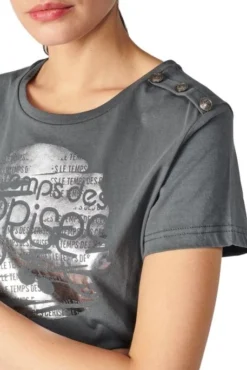 Tee Shirt LE TEMPS DES CERISES MISTY Smoke 7 Tee Shirt LE TEMPS DES CERISES MISTY Smoke -Promos Femme T-Shirt Magasin tdc fmisty 0077 3