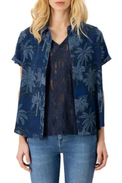 Chemise TEDDY SMITH ELLIE Navy -Promos Femme T-Shirt Magasin teddy 32716466 303j 1