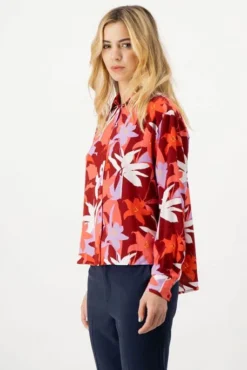 Chemise TEDDY SMITH LARA Red Contrast