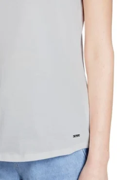 Tee Shirt TOM TAILOR LARISSA Off White -Promos Femme T-Shirt Magasin tom tailor 19422 3