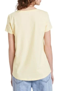 Tee Shirt TOM TAILOR LARISSA Yellow -Promos Femme T-Shirt Magasin tom tailor 19445 2