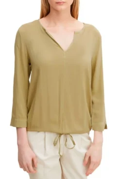 Chemisier TOM TAILOR Moderate Olive -Promos Femme T-Shirt Magasin tom tailor 22891 1
