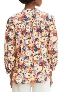 Chemisier TOM TAILOR Beige Large Floral Design