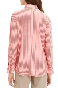 Chemise TOM TAILOR RAYE Red -Promos Femme T-Shirt Magasin tt 24309 2