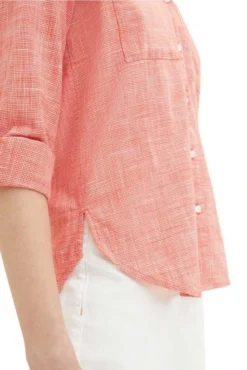 Chemisier TOM TAILOR FEVER Red -Promos Femme T-Shirt Magasin tt 24398 4