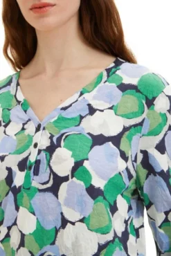 Chemisier TOM TAILOR FLOWER Green