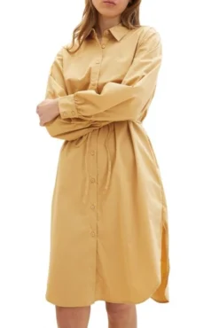 Robe TOM TAILOR Brown -Promos Femme T-Shirt Magasin tt 24404 1