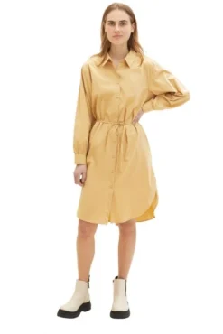 Robe TOM TAILOR Brown -Promos Femme T-Shirt Magasin tt 24404 5