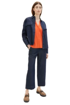 Blouse TOM TAILOR Fever Red -Promos Femme T-Shirt Magasin tt 24411 4