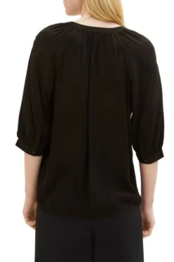 Chemisier TOM TAILOR Black -Promos Femme T-Shirt Magasin tt 24694 2