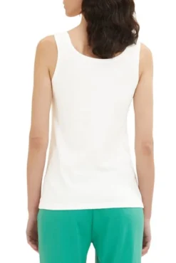 Débardeur TOM TAILOR Whister White -Promos Femme T-Shirt Magasin tt 24819 2