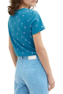Tee Shirt TOM TAILOR PALMIER Petrol 6 Tee Shirt TOM TAILOR PALMIER Petrol -Promos Femme T-Shirt Magasin tt 24930 2