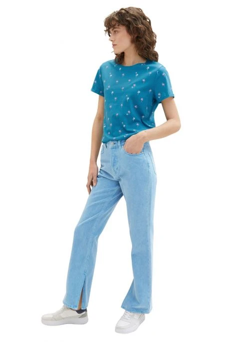 Tee Shirt TOM TAILOR PALMIER Petrol 2 Tee Shirt TOM TAILOR PALMIER Petrol â Image 2