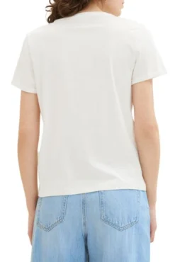 Tee Shirt TOM TAILOR PALMIER Whisper White 7 Tee Shirt TOM TAILOR PALMIER Whisper White -Promos Femme T-Shirt Magasin tt 24934 2