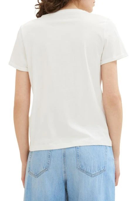 Tee Shirt TOM TAILOR PALMIER Whisper White 4 Tee Shirt TOM TAILOR PALMIER Whisper White – Image 4