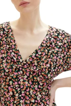 Robe TOM TAILOR LIBERTY Black -Promos Femme T-Shirt Magasin tt 24935 4