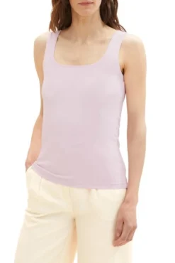 Débardeur TOM TAILOR Rose -Promos Femme T-Shirt Magasin tt 24948 1