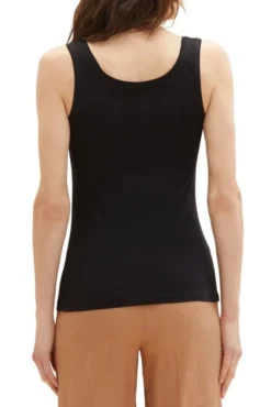 Débardeur TOM TAILOR Black -Promos Femme T-Shirt Magasin tt 24949 2