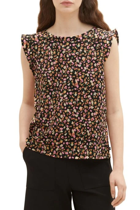 Top TOM TAILOR Black Flower 4 Top TOM TAILOR Black Flower – Image 4