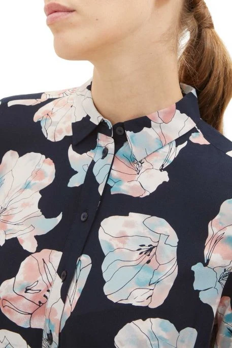 Robe TOM TAILOR FLOWER Black 2 Robe TOM TAILOR FLOWER Black – Image 2