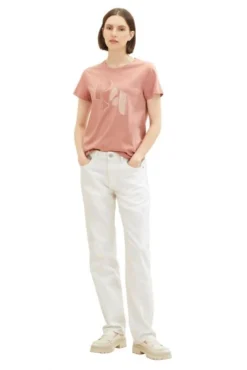 Tee Shirt TOM TAILOR Rose -Promos Femme T-Shirt Magasin tt 25283 3