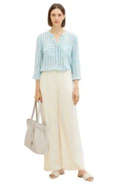 Chemise TOM TAILOR Teal Stripe 7 Chemise TOM TAILOR Teal Stripe -Promos Femme T-Shirt Magasin tt 25324 3