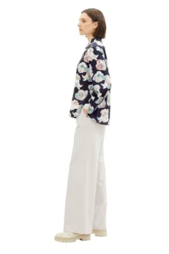 Chemisier TOM TAILOR Flower -Promos Femme T-Shirt Magasin tt 25363 3