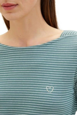 TEE-SHIRT TOM TAILOR Green -Promos Femme T-Shirt Magasin tt 26175 4