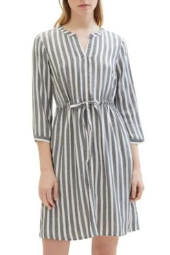 Robe TOM TAILOR Offwhite Stripe 6 Robe TOM TAILOR Offwhite Stripe -Promos Femme T-Shirt Magasin tt 26725 1