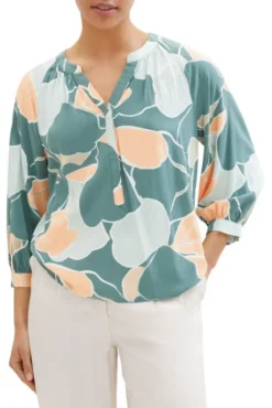 Chemise TOM TAILOR Flower -Promos Femme T-Shirt Magasin tt 26743 1