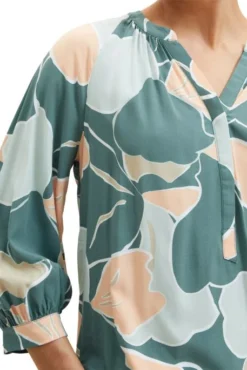 Chemise TOM TAILOR Flower -Promos Femme T-Shirt Magasin tt 26743 4