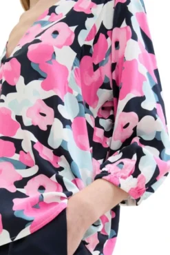 Chemisier TOM TAILOR Pink Colorful Floral Design