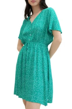 Robe TOM TAILOR Green Print 7 Robe TOM TAILOR Green Print -Promos Femme T-Shirt Magasin tt 26879 1
