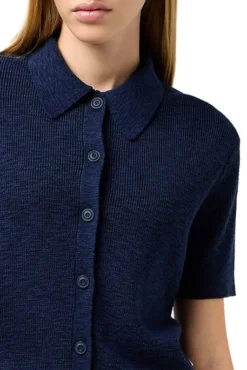 Polo WRANGLER KNIT Navy -Promos Femme T-Shirt Magasin wrangler 112350316 3