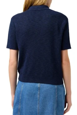 Polo WRANGLER KNIT Navy -Promos Femme T-Shirt Magasin wrangler 112350316 4