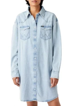 Robe WRANGLER Light Indigo -Promos Femme T-Shirt Magasin wrangler w9p6 lw x4e 2